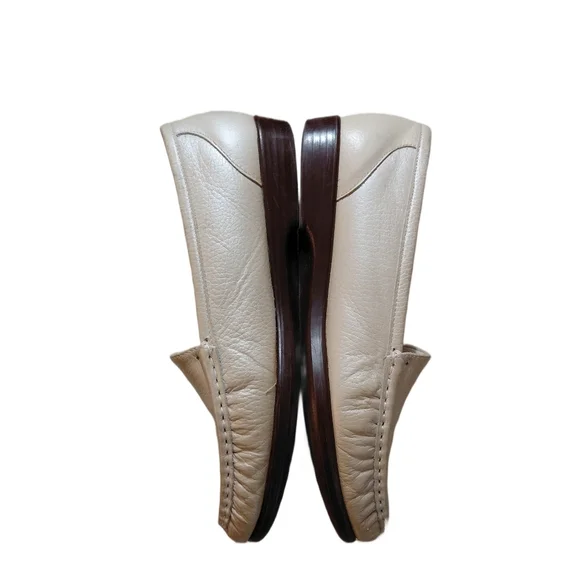 SAS Simplify Slip On Loafers Women's Size 8 Wide Pearl Leather Loafer Flats - Picture 4 of 10